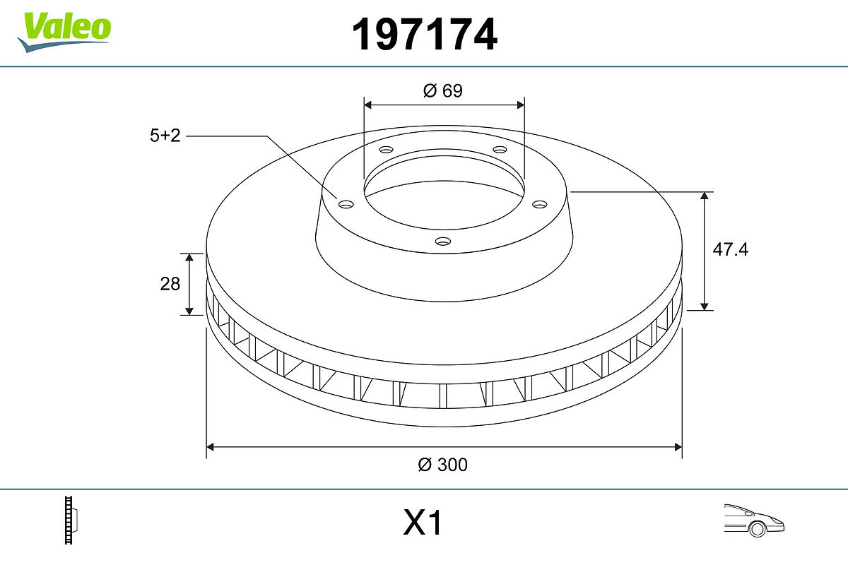 Disque de frein l'unité (x1)