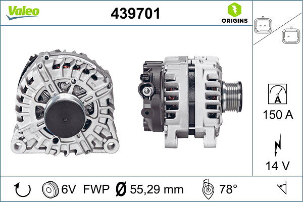 Alternateur VALEO ORIGINS - TECHNOLOGIE D'ORIGINE