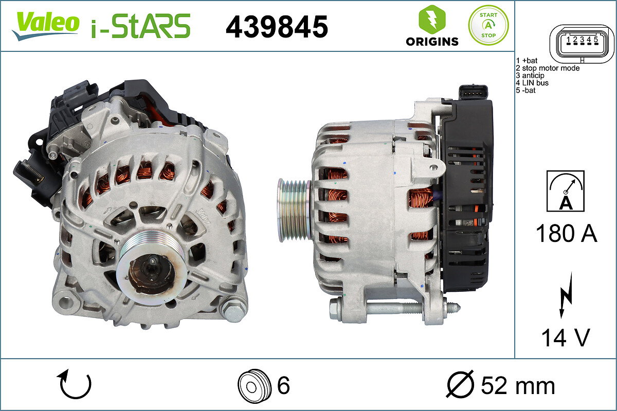 Alternateur VALEO ORIGINS NEW STOP&START