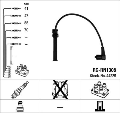 Kit de câbles d'allumage - RC-RN1308