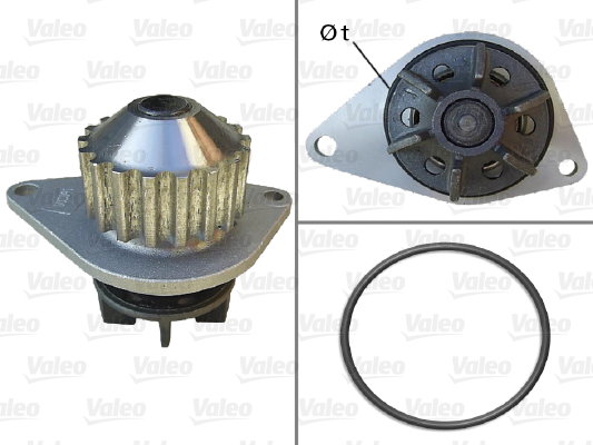 Pompe à eau, refroidissement du moteur