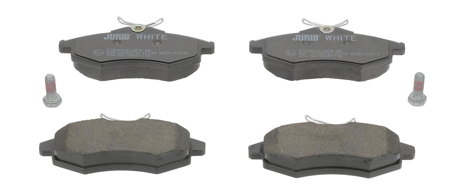 Kit de plaquettes de frein, frein à disque Jurid White Low Dust