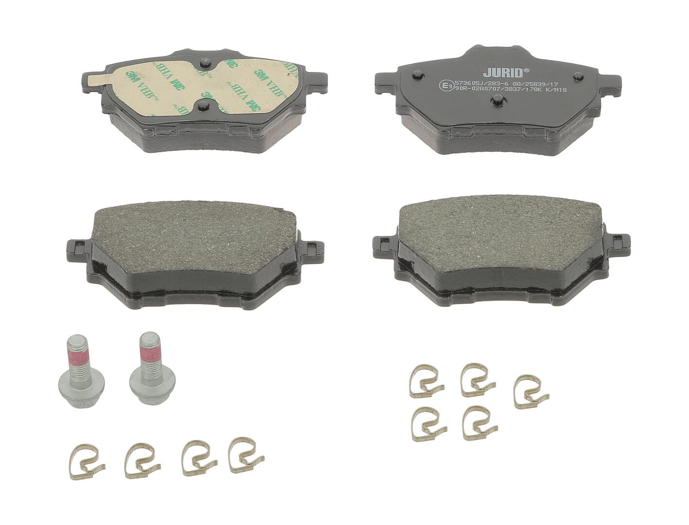 Kit de plaquettes de frein, frein à disque