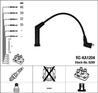 Kit de câbles d'allumage - RC-KA1204