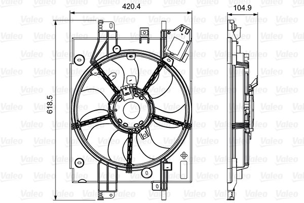 Ventilateur, refroidissement du moteur