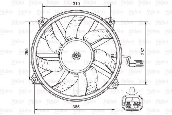 Ventilateur, refroidissement du moteur