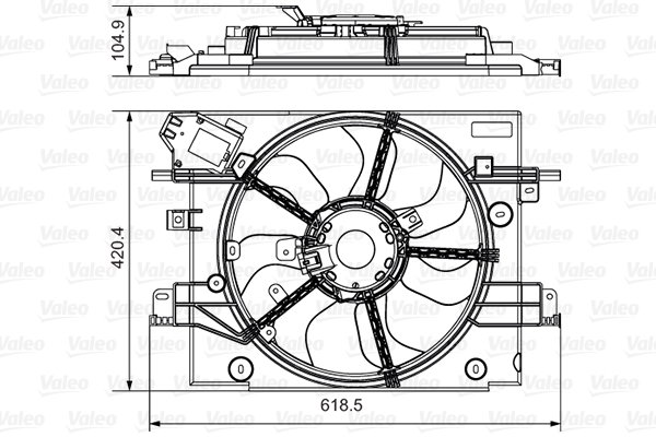 Ventilateur, refroidissement du moteur