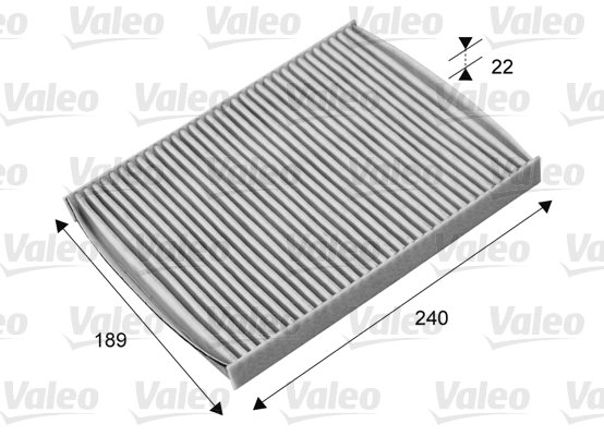 Filtre, air de l'habitacle VALEO PROTECT