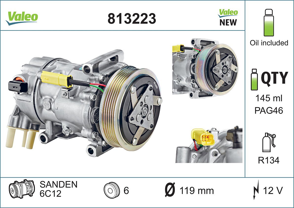 Compresseur, climatisation VALEO CORE-FLEX