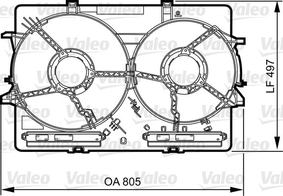 Support, ventilateur de radiateur