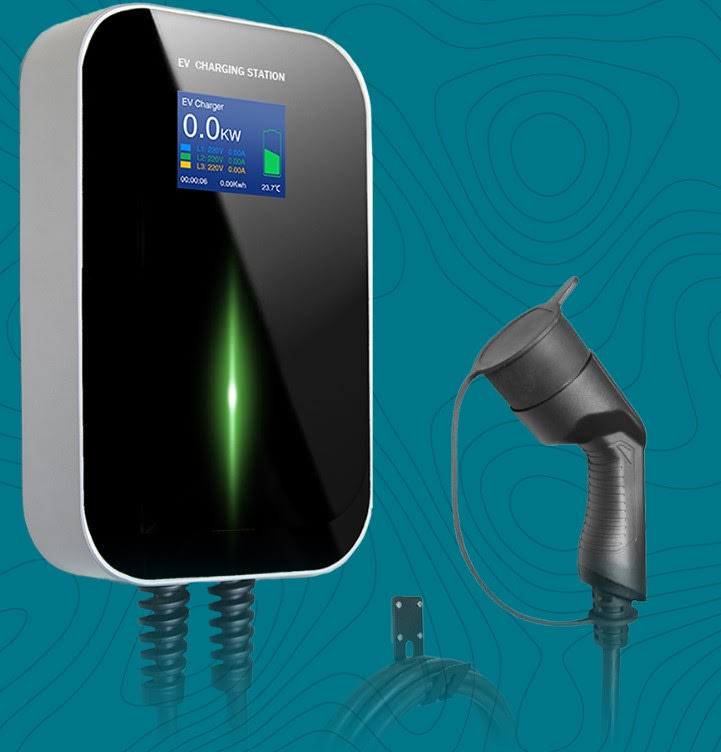 Chargeur domicile mobile réglable type 2 - prise domestique - 10 -16A - 5 mètres