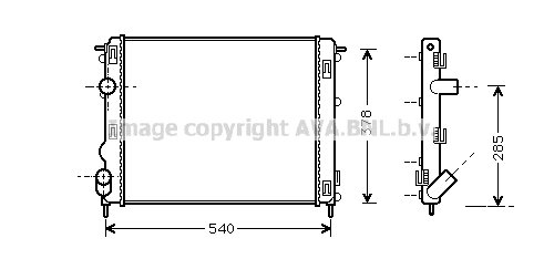 Radiateur, refroidissement du moteur