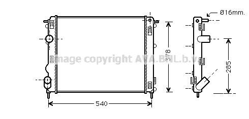 Radiateur, refroidissement du moteur
