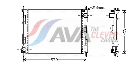 Radiateur, refroidissement du moteur véhicule sans clim