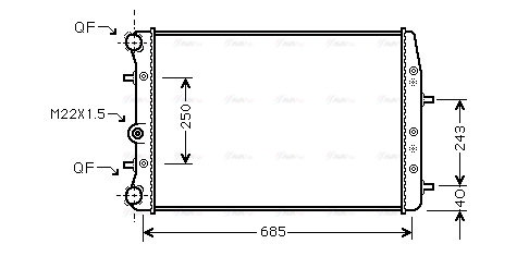 Radiateur, refroidissement du moteur