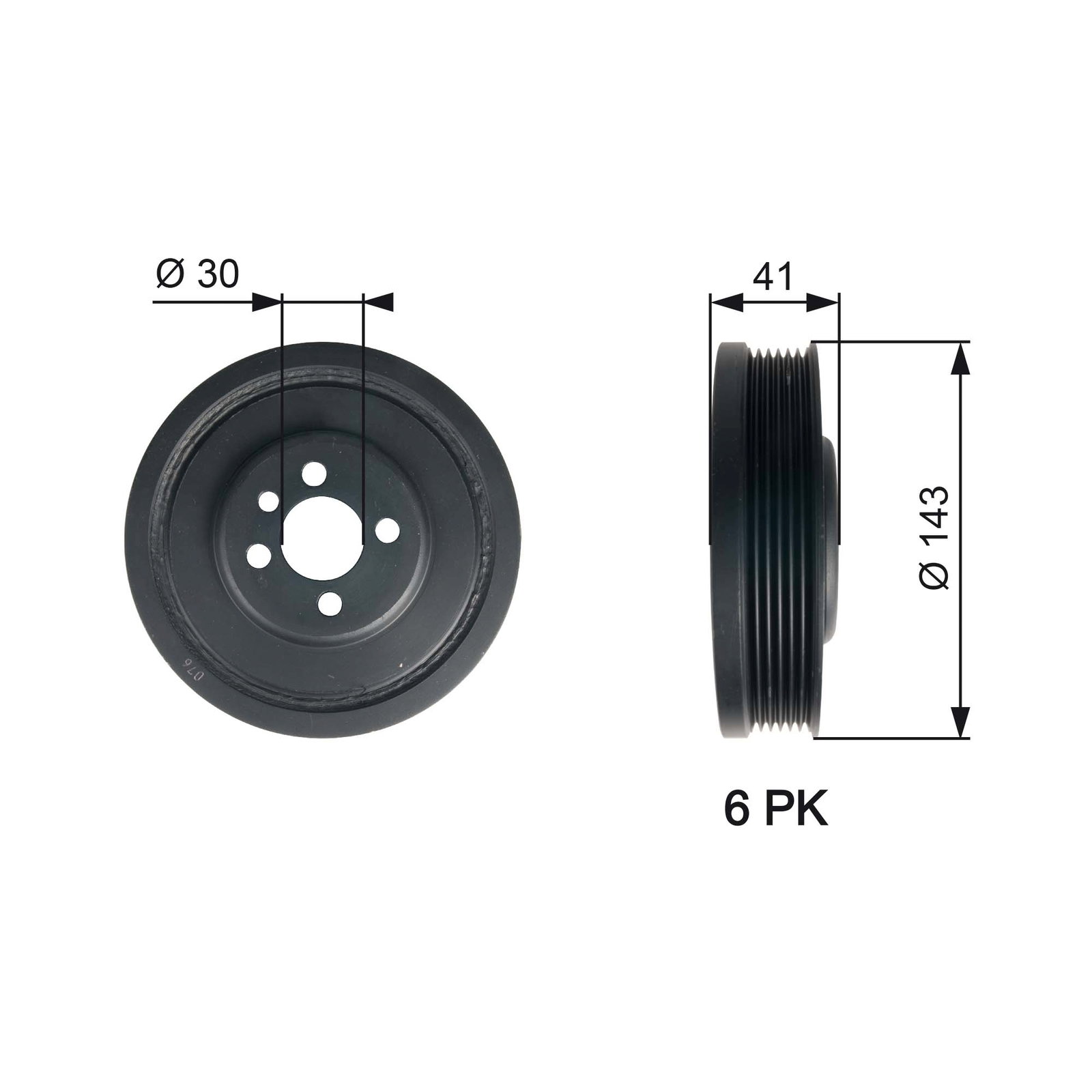 Poulie, vilebrequin DriveAlign®