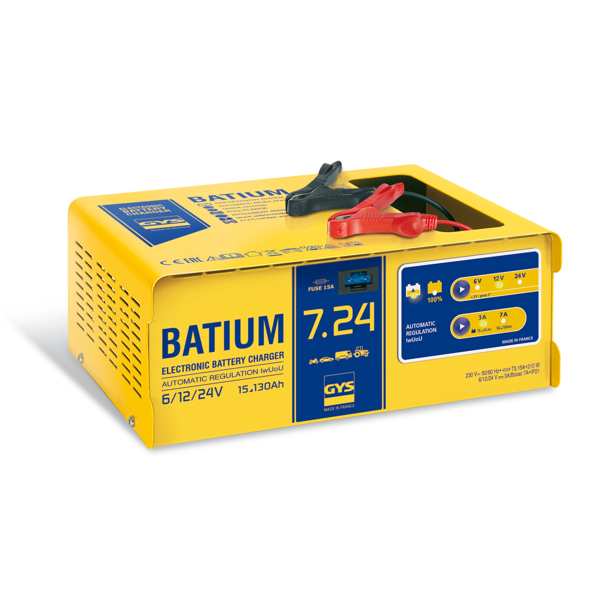 GYS - Chargeur de batterie Batium 7-24 -